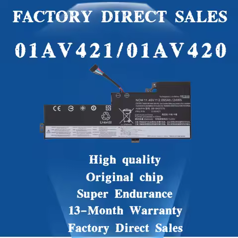 Internal Laptop Battery For Lenovo ThinkPad T470 T480 A475 A485 TP25 01AV419 01AV421 01AV489 01AV420