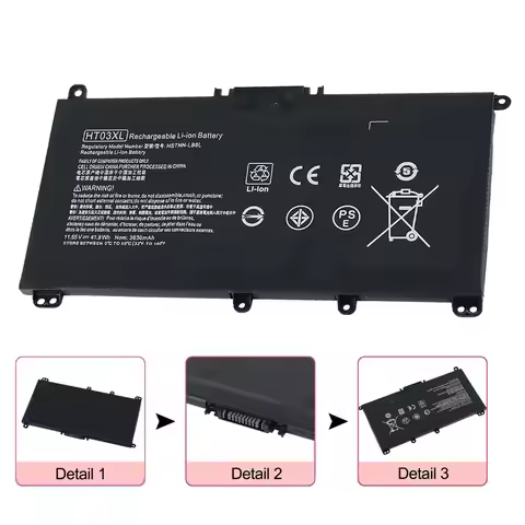HT03XL OEM Factory HP Notebook Laptop Battery Computer for HP Laptop TPN-Q207/TPN-Q208/TPN-Q209/TPN-