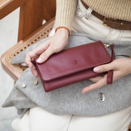 Charin Bag - Mousse : กระเป๋าสตางค์ใบยาว หนังวัวนุ่มมาก-ช่องละเอียดยิบ