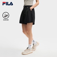 FILA CORE LIFESTYLE MILANO ENJOY A CUP OF JOE Women Woven Shorts (Black)