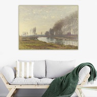 Perilla-Citon Claude Monet ของ "Seine River ที่แขนของ Argenteuil" 1872ผ้าใบน้ำมันรูปภาพวาดตกแต่งบ้าน