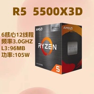 Box Boxed CPU-AMD Sharp Dragon 5 5500X3D Desktop Computer Processor AM4 Motherboard Support B550 Six