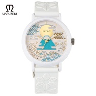 Maruzeki KAORU002FH Local Series Mt. Fuji. White Fragrance Watch | 100% Made in Japan