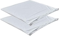 Waterproof Down Feather Proof Euro Pillow Protectors 26x26 Pack of 2 European Size Pillow Covers for