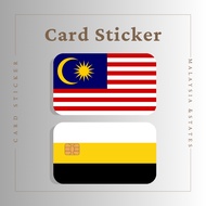 🐯 MALAYSIA & STATES NEGERI CARD STICKER  - TNG CARD / NFC CARD / ATM CARD / ACCESS CARD / TOUCH N GO