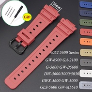 Resin Watchbands Replacement for Casio DW-5600/5000/5030 DW-6900 GW-M5610 DW-5600E GWB5600 Colorful TPU Watch Strap Bracelet