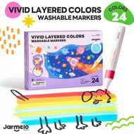 Jarmelo (Joan Miro) ปากกาเมจิกสีเลเยอร์ Vivid Layered Colors Washable Markers