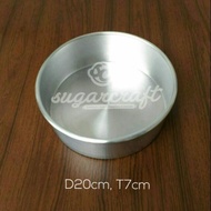 Round press pan without joints 20cm H7cm