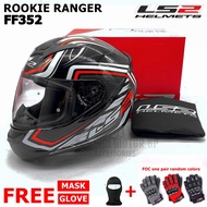 LS2 FF352 ROOKIE RANGER FULL FACE HELMET (FREE GLOVE AND RIDING FACE COVER)