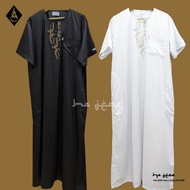 Jubah Lelaki Lengan Pendek Al-Hera Premium Quality | Jubah Lelaki Lengan Pendek Putih Premium |Jubah