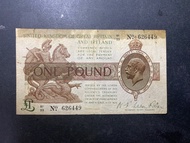 1930 英國 一鎊紙幣