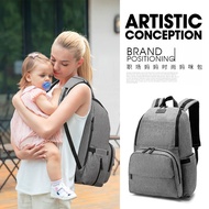 AT-🌞Folding Mummy Bag Baby Diaper Bag Diaper Bag Multifunctional Backpack Baby Large Capacity Portable Baby Bag for Mom2