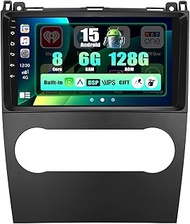 SIXWIN 8-Core 6+128G Android 15 Car Radio with Carplay/Android Car/DSP for Mercedes-Benz B-Class/A-C