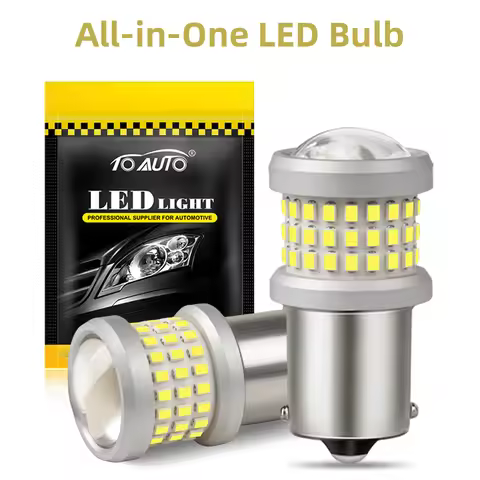 2Pcs 1156 BA15S P21W LED Bulb PY21W BAU15S 1157 P21/5W BAY15D BA15D Turn Signal Lamp Reverse Brake L