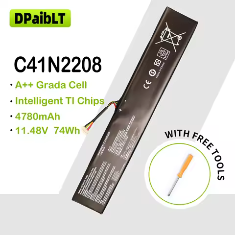DPaibLT NEW 74Wh C41N2208 BATTERY For ASUS ROG ALLY Gaming Handheld series of RC71L/PC71L Expand hig