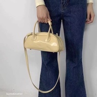 Korean Brand bucks & leather Baguette Bag Genuine leather Classy Ingot Bag Shoulder Messenger Bag Fe