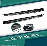 Toyota Avanza 2016 - 2021 / Avanza veloz 2022- 2025  Black Step Board / Foot Board / Running Board (