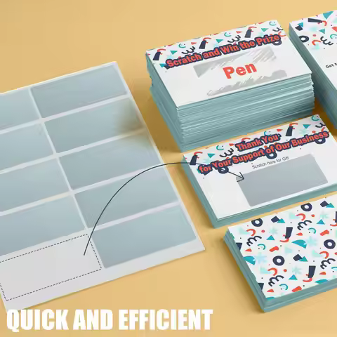 1"x2.36" Rectangle Scratch Off Stickers – DIY Stickers for Gender Reveal DIY Lottery| Reward Program