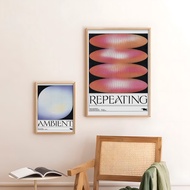 Wall Art Print Art Frame Aesthetic Wooden Frame Large Size A3 A2 A1 A0 Retro Vintage XB06