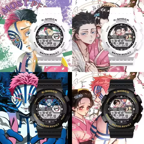 Demon Slayer Akaza Koyuki Hakuji Sports Watch Anime Noctilucent Waterproof Anti Fall Alarm Clock Mul