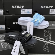 [ GENUINE ] NERDY Platform Slide Sandals, Nerdy Korean Style Wedge Sole