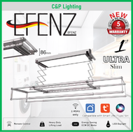 [Free Installation] Efenz Smart Ultra Slim Laundry Rack System with Light and Remote