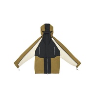 撞色彈性外套-橄欖綠