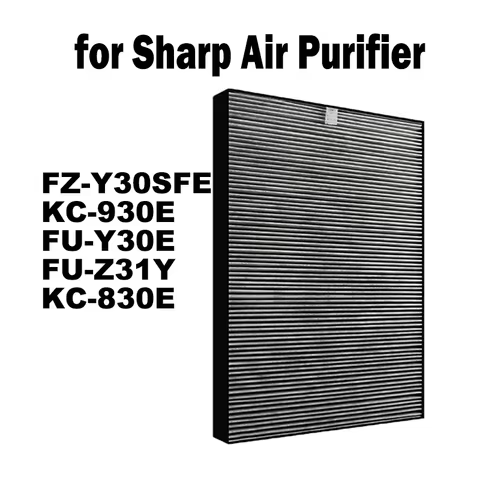 FZ-Y30SFE for Sharp FU-Y30EUW KC / FU-Y180SW GD10 GB10 DD10 Air Purifier H13 Hepa Filter Replacement