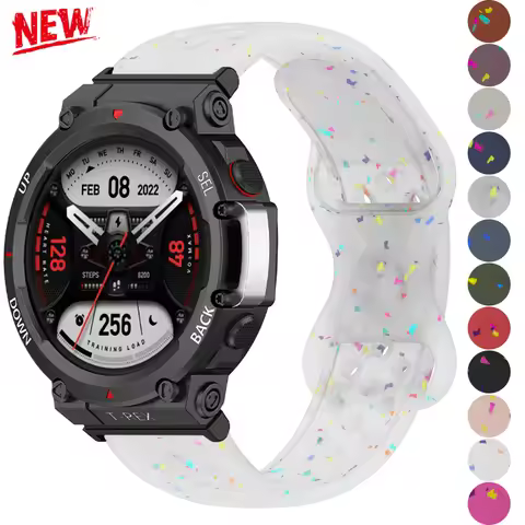 Soft Silicone strap for Amazfit T-Rex 3/2 candy color breathable sport band For Amazfit T Rex/2Ulrtr