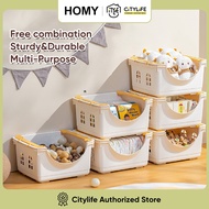 Citylife Toy Storage Box Stackable Storage Basket Miscellaneous Storage Basket 29L