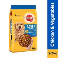 PEDIGREE Dog Food – Adult Dog Food in Chicken &amp; Vegetable Flavor 20kg. Dog Food Dry Food for Complete &amp; Balanced Nutrition