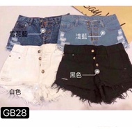 GB 28 GBJ jeans high waist short jeans pants Short Pants 百搭高腰牛仔褲