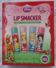 美國 Lip Smacker [ 迪士尼公主系列護唇膏 ] Lip Smacker Disney 四支組 書本 全新