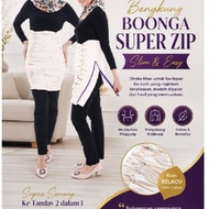 Bengkung Boonga Super Zip Cotton Belacu%