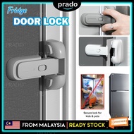 PRADO Child Safety Refrigerator Lock Safety Lock Self Adhesive Cupboard Door Freezer Lock Pengunci Peti Sejuk 安全鎖