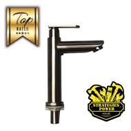 SLINE 304 S/STEEL BASIN TAP/KEPALA/PILLAR PIPE BATHROOM/KITCHEN