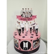 BTS theme cake topper