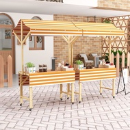 Movable Market Stall Stand Night Market Wooden Activity Shed Market Display Frame Multi-Functional S