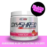 EHPlabs OxyShred Ultra Concentration Preworkout Powder 33 Serves | 150mg Caffeine Sugar Free Vegan-F