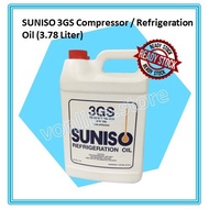 SUNISO 3GS Compressor Oil, Refrigeration Oil  (3.78 Liter)  R13/R22/R114/R502 / Minyak Kompresor / 压