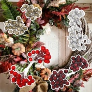 [ Featured ] Handmade Wreath DIY Berry Bundle / Multicolor Foam Fruit Branch / Simulated Christmas Berries / Xmas Tree Gift Box Decoration / Room Garden Stair Ornament