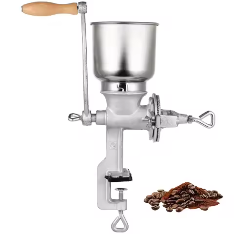 High Hopper Corn Grinder Iron Grain Grinder Manual Coffee Grinder Hand Grinder With Large Hopper for