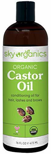 ▶$1 Shop Coupon◀  Castor Oil USDA Organic Cold-Pressed (16oz) 100% Pure Hexane-Free Castor Oil - Con