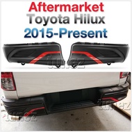 TUNEZ Rear Bumper Guard Cover Cladding ABS For Toyota Hilux GUN1 AN120 AN130 SR TRD 2015-2020 SR SR5
