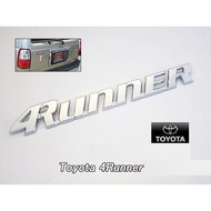 4Runner Embossed Letters on the Back of Toyota 4Runner - 4Runner Lettering Stickers for Toyota 4Runn
