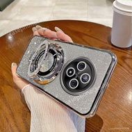 Ốp cho Redmi 14C 14 C redmi14c 4G 2024 vỏ điện thoại Long lanh sang trọng mạ với chủ đứng Ốp lưng ch