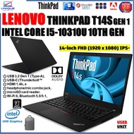 Lenovo ThinkPad T14 (Gen 1) INTEL CORE i5-10TH GEN ) INTEL CORE i7-10TH GEN 16GB DDR4, 512GB NVMe SS