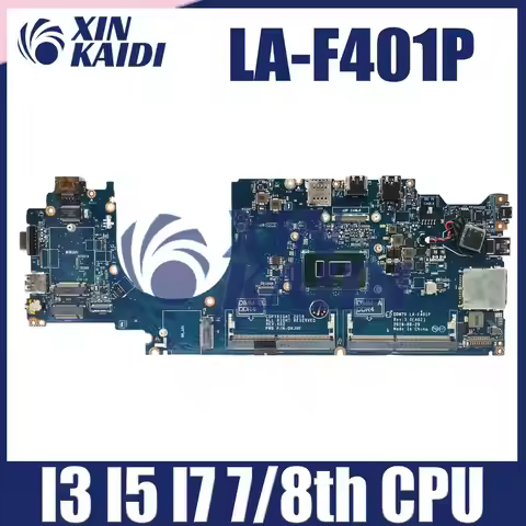 LA-F401P Motherboard For Dell Latitude E5490 Notebook Mainboard 0C08DH 0M71FV 0NJFT2 08KN1W i3 i5 i7