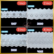 [ 1 meter ] Fabric lace 1 Piece 2 Piece 3 Piece and 4 Piece/ tc lace/ telekung lace/ prayer rug lace