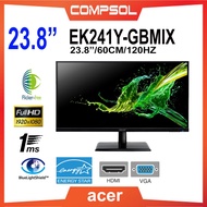 Acer EK241Y-GBMIX 23.8'' FHD 1920X1080 120Hz 1MS VRB VGA HDMI AUX Monitor